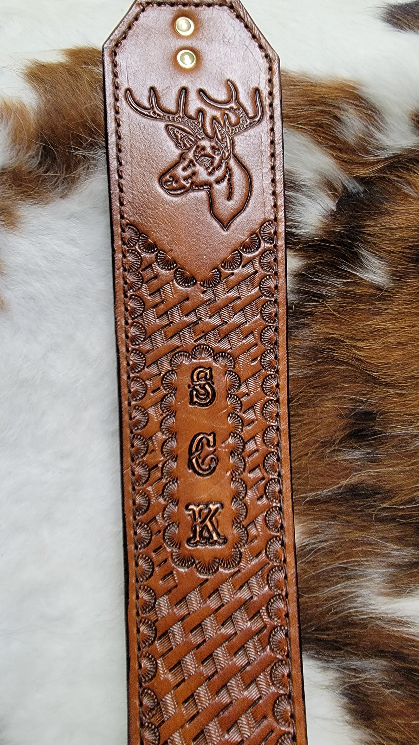 CUSTOM LEATHER RIFLE/ SHOTGUN SLING